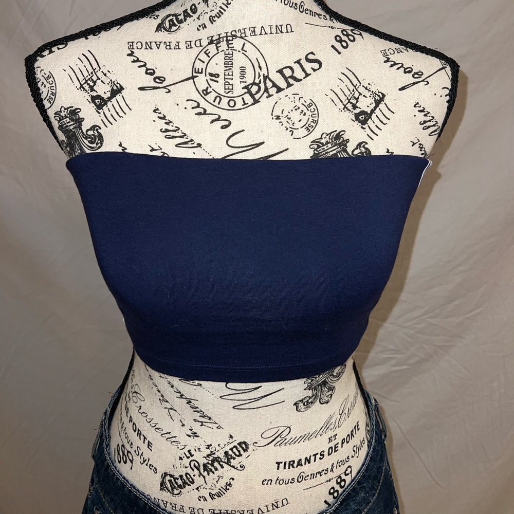 Navy Blue Tube Top